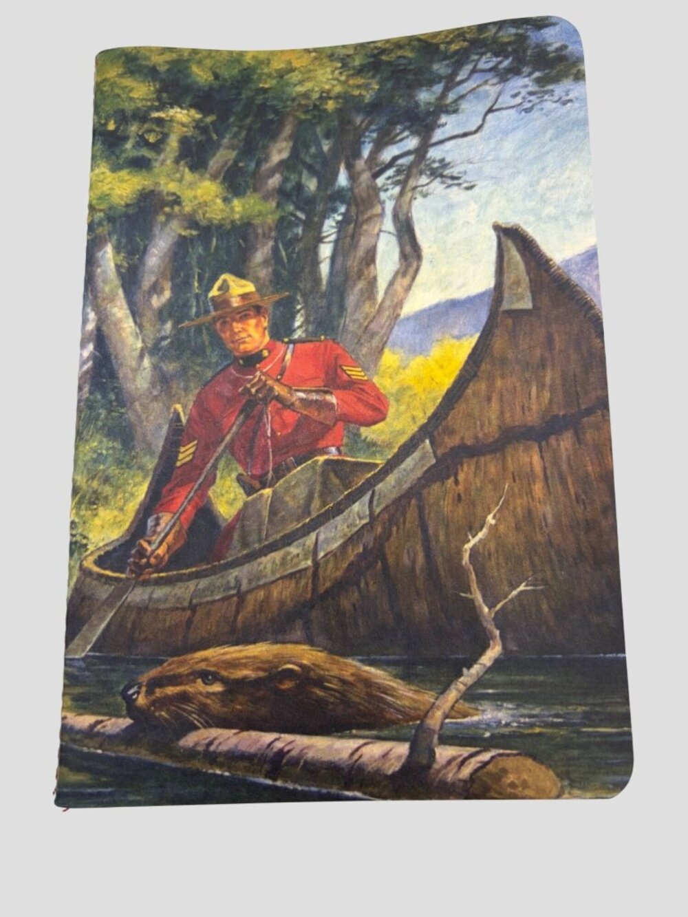 RCMP Royal Canadian Mounted Police Notebook Journal Addison Mountie Beaver Canoe
